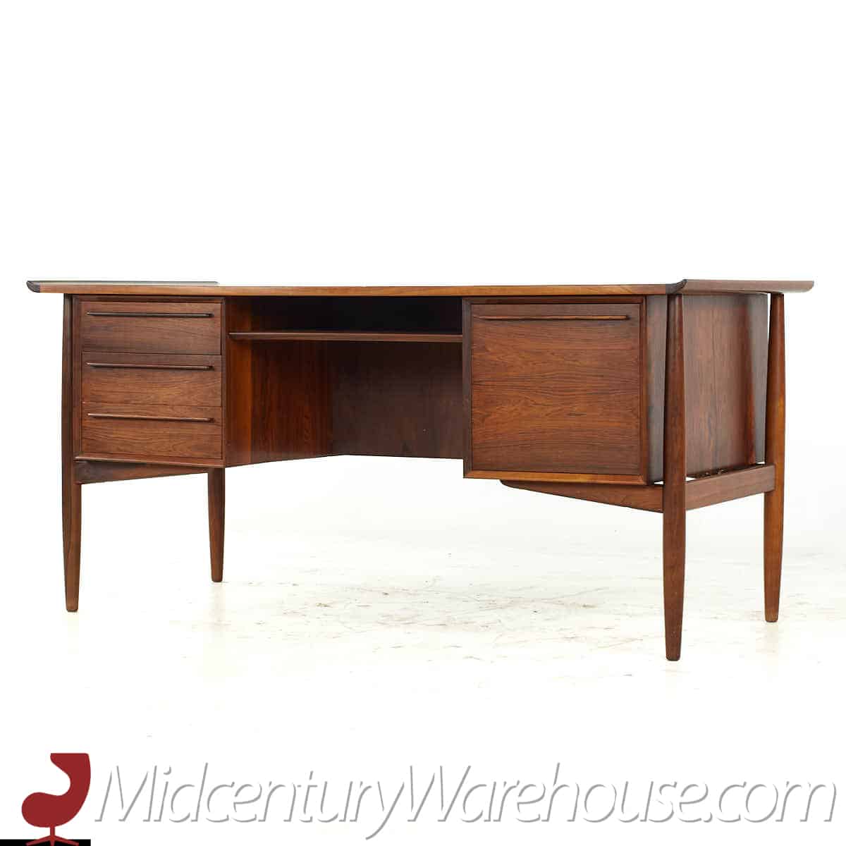 Hp Hansen Mid Century Danish Rosewood Desk