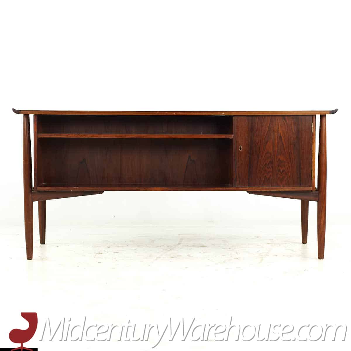 Hp Hansen Mid Century Danish Rosewood Desk