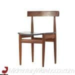 Hans Olsen for Frem Rojle Mid Century Expanding Teak Dining Table with 6 Nesting Chairs | Mid Century Modern Furniture - Mid Century Furniture Chicago Hans Olsen for Frem Rojle Mid Century Expanding Teak Dining Table with 6 Nesting Chairs