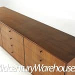 Jack Cartwright for Founders Mid Century Walnut Lowboy Dresser