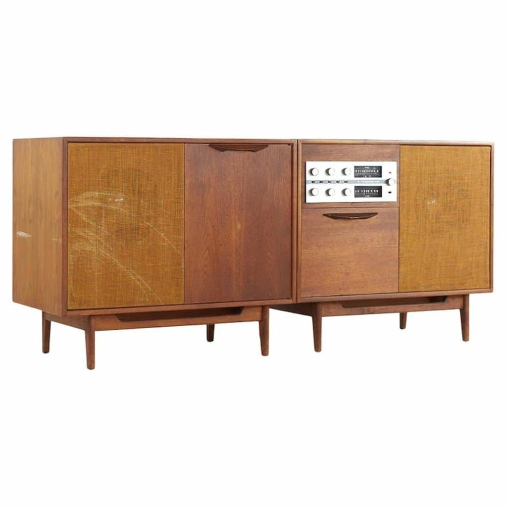 Magnavox Mid Century Record Player Stereo Media Console Mid Century
