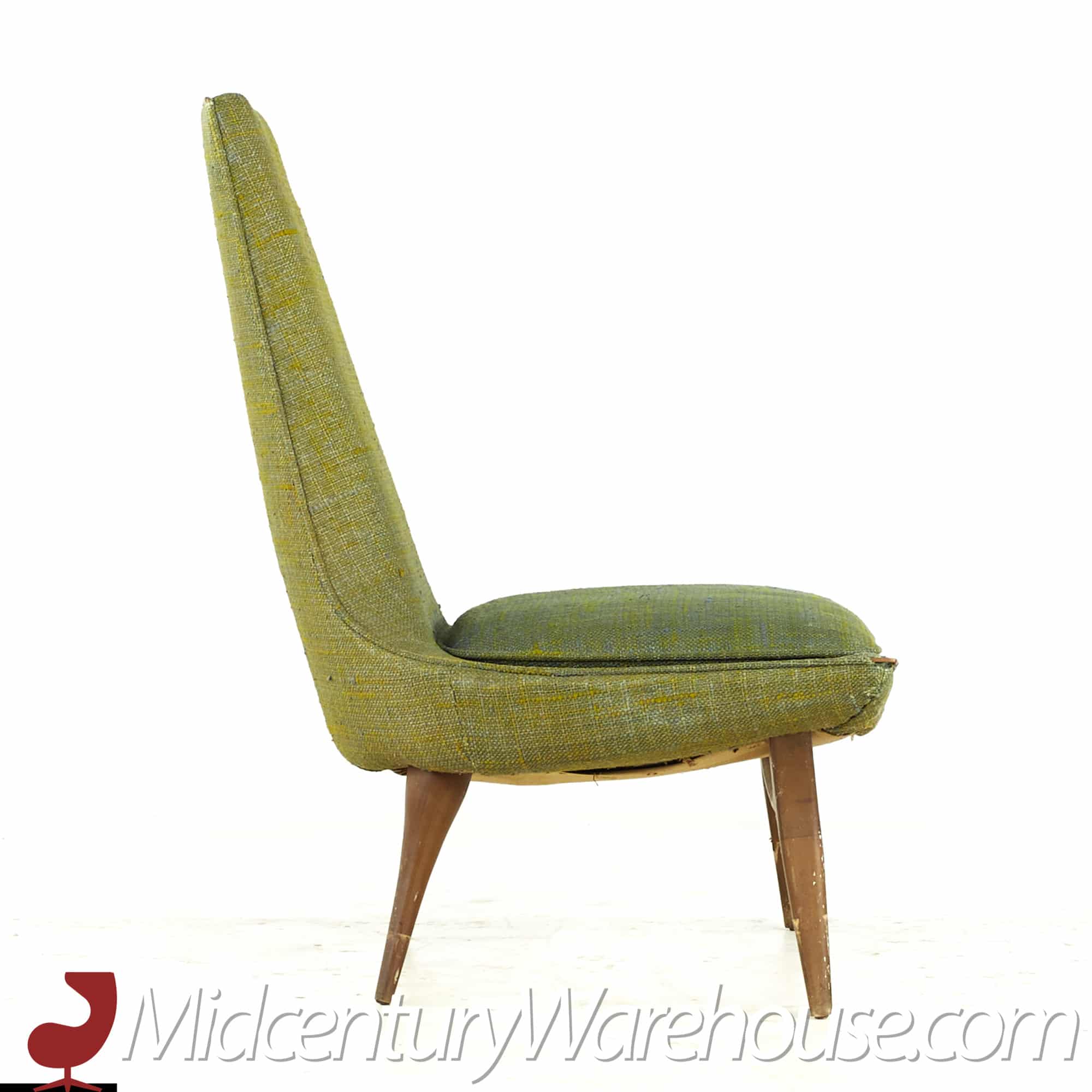 Karpen of California Mid Century Slipper Chair - Pair