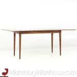kipp stewart mid century drop leaf walnut dining table