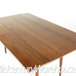 kipp stewart mid century drop leaf walnut dining table