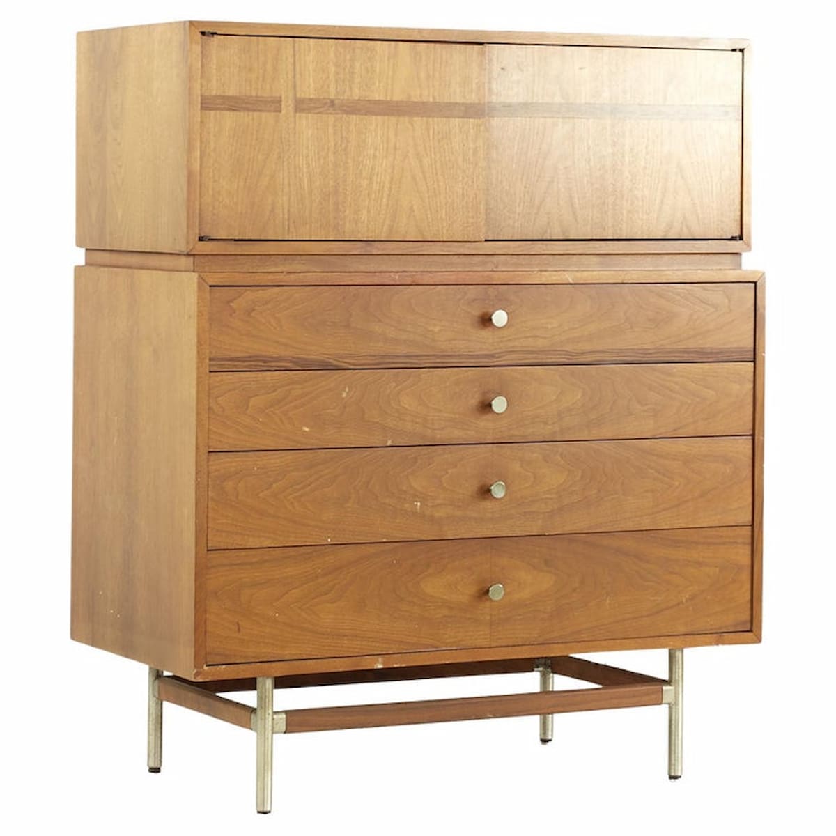 Kroehler Signature Mid Century Rosewood and Walnut Highboy Dresser, Mid  Century Modern Furniture