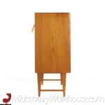 Knoll Style Mid Century Walnut and Chrome Credenza