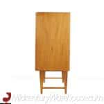 Knoll Style Mid Century Walnut and Chrome Credenza