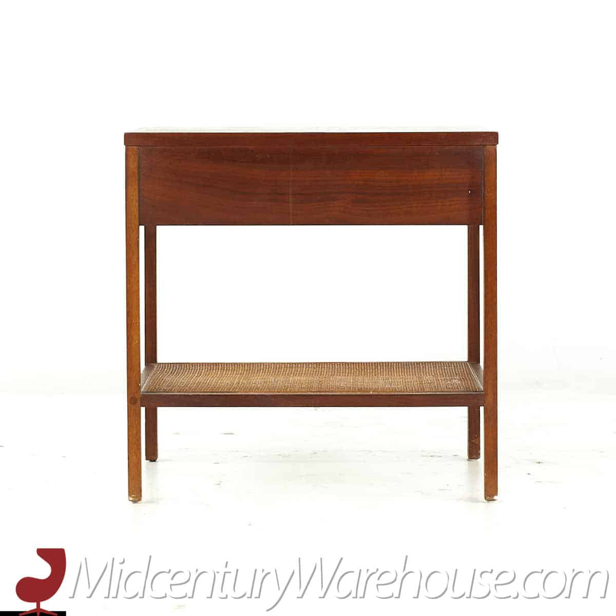 Lane Delineator Mid Century Rosewood and Walnut Nightstand