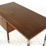 Lane Delineator Mid Century Walnut and Rosewood Desk
