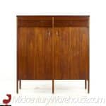 Lane Delineator Mid Century Walnut and Rosewood Highboy Dresser | Mid Century Modern Furniture - Mid Century Furniture Chicago Lane Delineator Mid Century Walnut and Rosewood Highboy Dresser