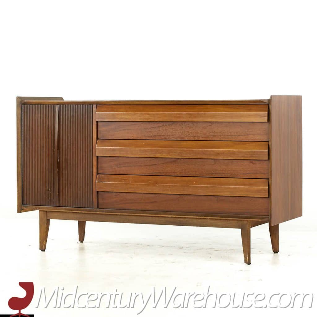 Lane Buffet Lane First Edition Mid Century Walnut Buffet and Hutch - Mid Century ...
