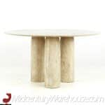 Mario Bellini Mid Century Stone International Travertine Dining Table