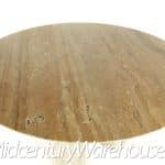 Mario Bellini Mid Century Stone International Travertine Dining Table