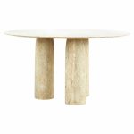 Mario Bellini Mid Century Stone International Travertine Dining Table