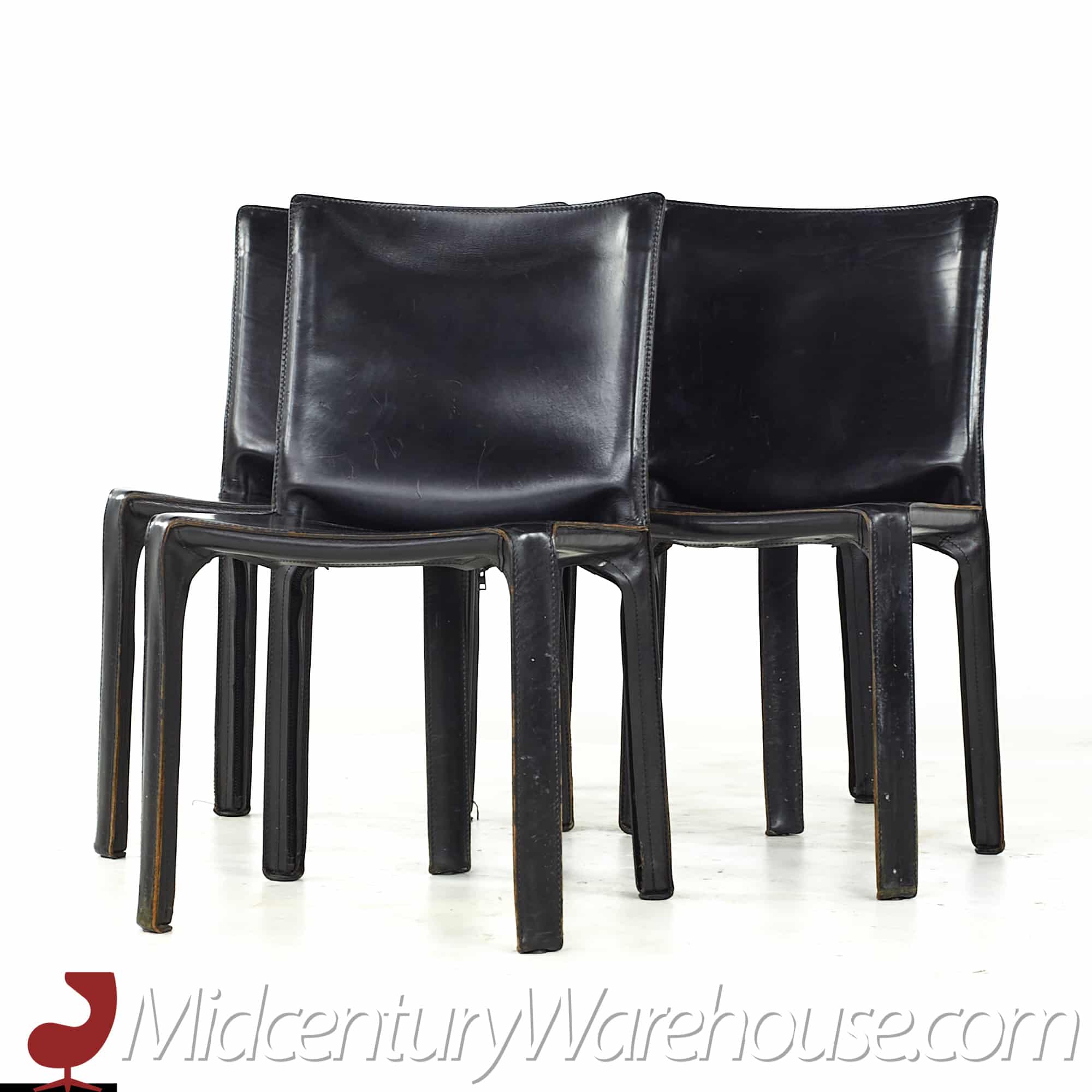 Mario Bellini for Cassina  Mid Century Cab Side Chairs - Set of 4