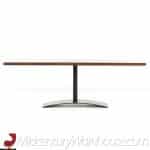 Milo Baughman for Directional Mid Century Walnut Rosewood and Oak Coffee Table