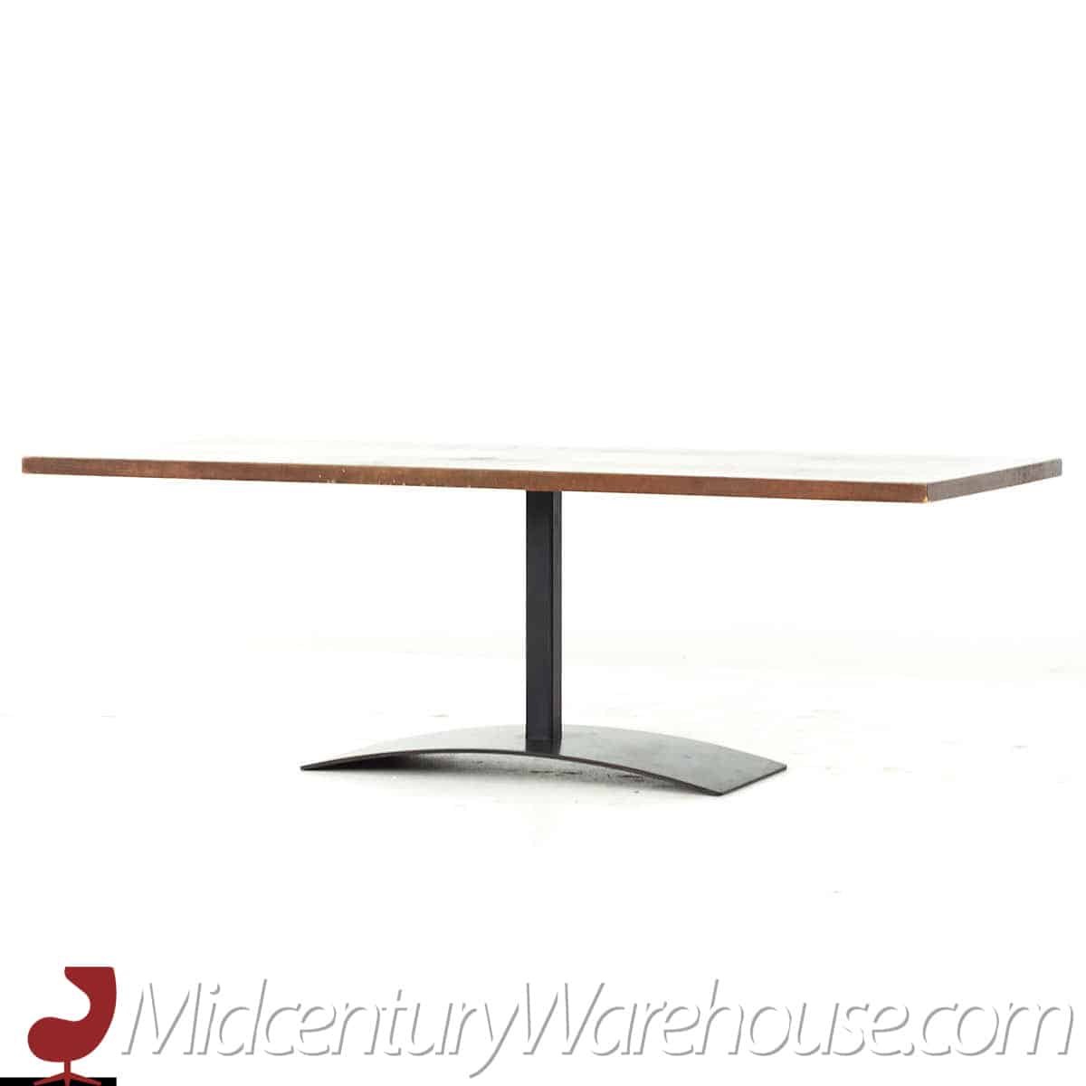 Milo Baughman for Directional Mid Century Walnut Rosewood and Oak Coffee Table