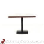 Milo Baughman for Directional Mid Century Walnut Rosewood and Oak Coffee Table