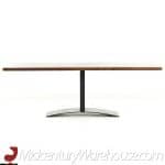 Milo Baughman for Directional Mid Century Walnut Rosewood and Oak Coffee Table