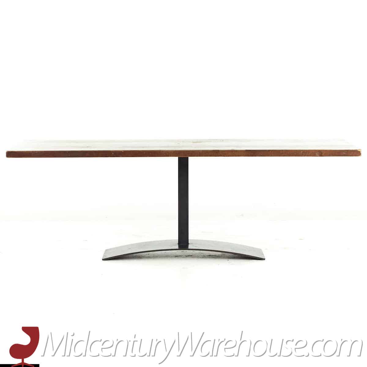 Milo Baughman for Directional Mid Century Walnut Rosewood and Oak Coffee Table