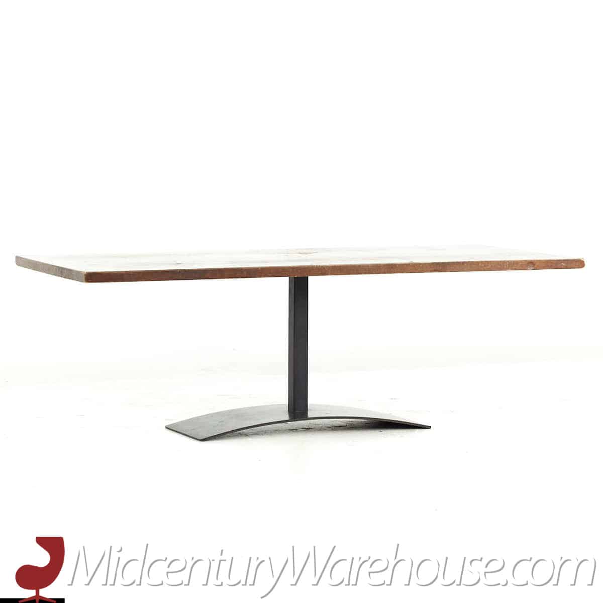 Milo Baughman for Directional Mid Century Walnut Rosewood and Oak Coffee Table
