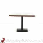 Milo Baughman for Directional Mid Century Walnut Rosewood and Oak Coffee Table