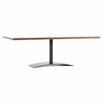Milo Baughman for Directional Mid Century Walnut Rosewood and Oak Coffee Table