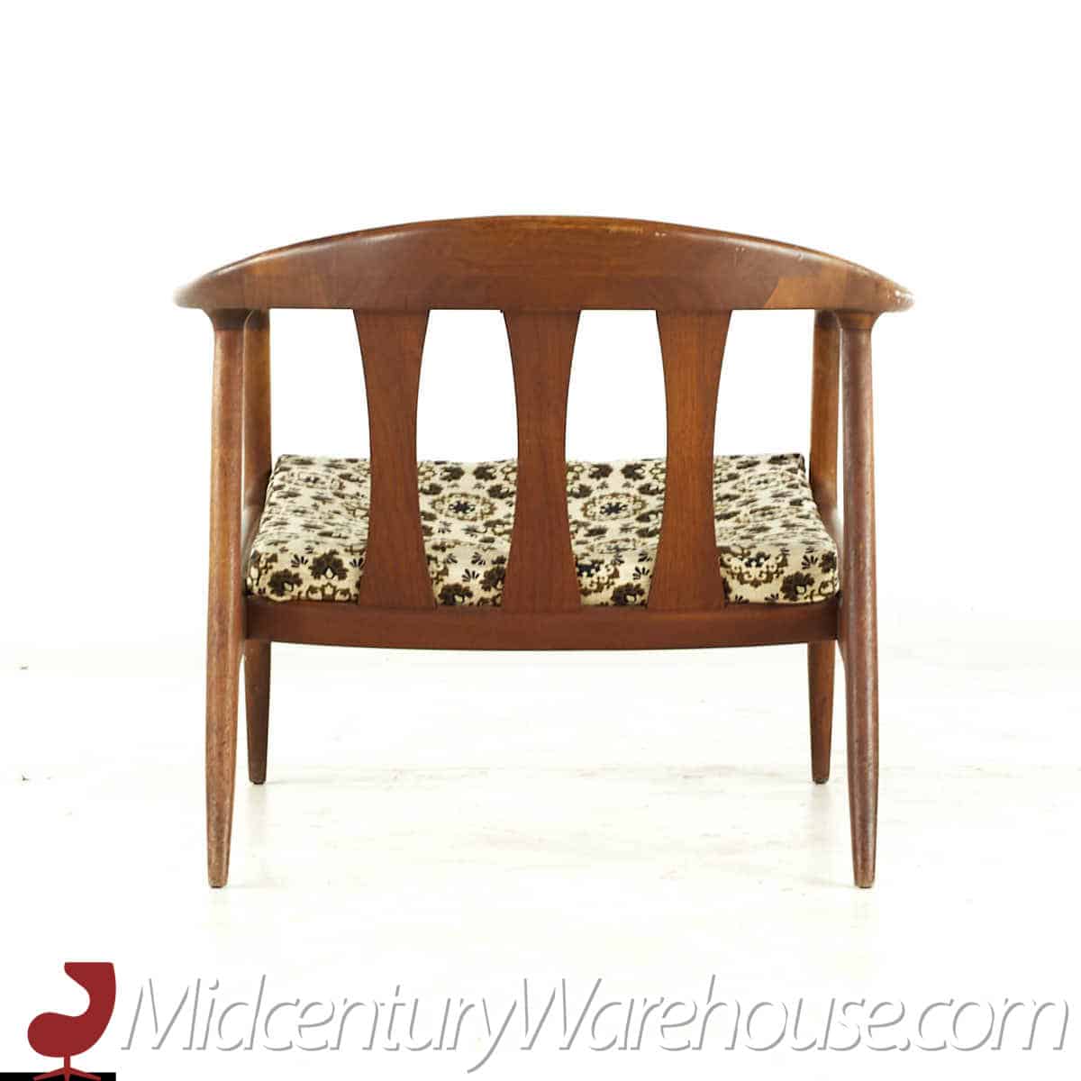 Milo Baughman for Thayer Coggin Mid Century Walnut Lounge Chairs - Pair