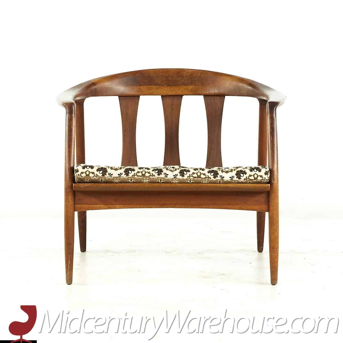 Milo Baughman for Thayer Coggin Mid Century Walnut Lounge Chairs - Pair