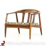 Milo Baughman for Thayer Coggin Mid Century Walnut Lounge Chairs - Pair