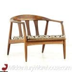 Milo Baughman for Thayer Coggin Mid Century Walnut Lounge Chairs - Pair