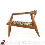 Milo Baughman for Thayer Coggin Mid Century Walnut Lounge Chairs - Pair