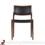niels moller model 80 mid century rosewood dining chairs – set of 6