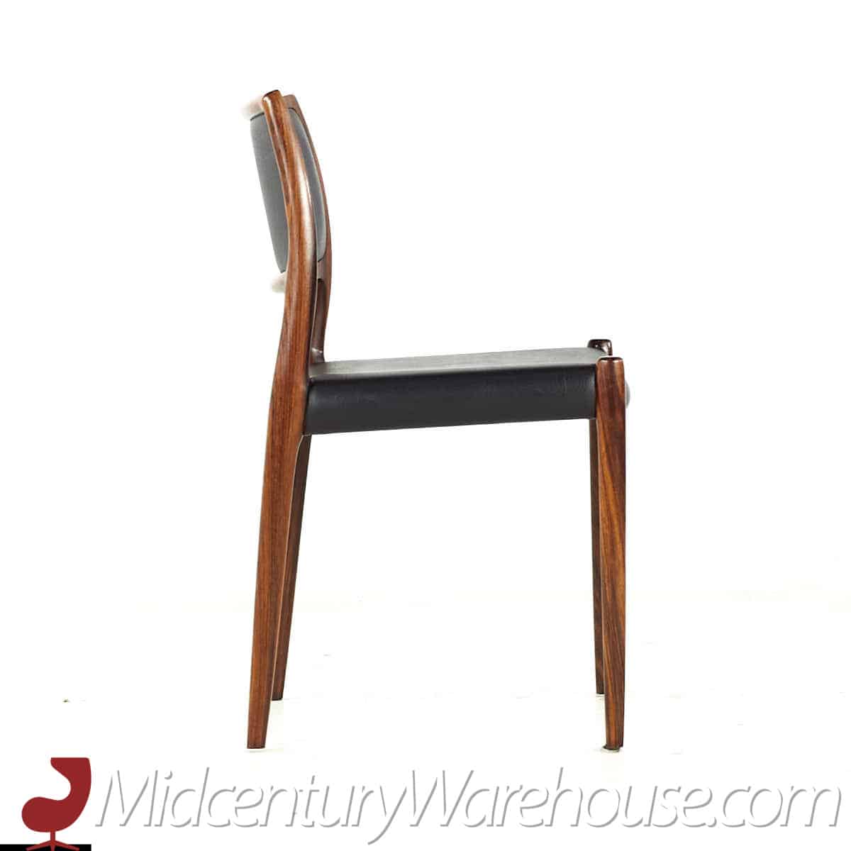 niels moller model 80 mid century rosewood dining chairs – set of 6