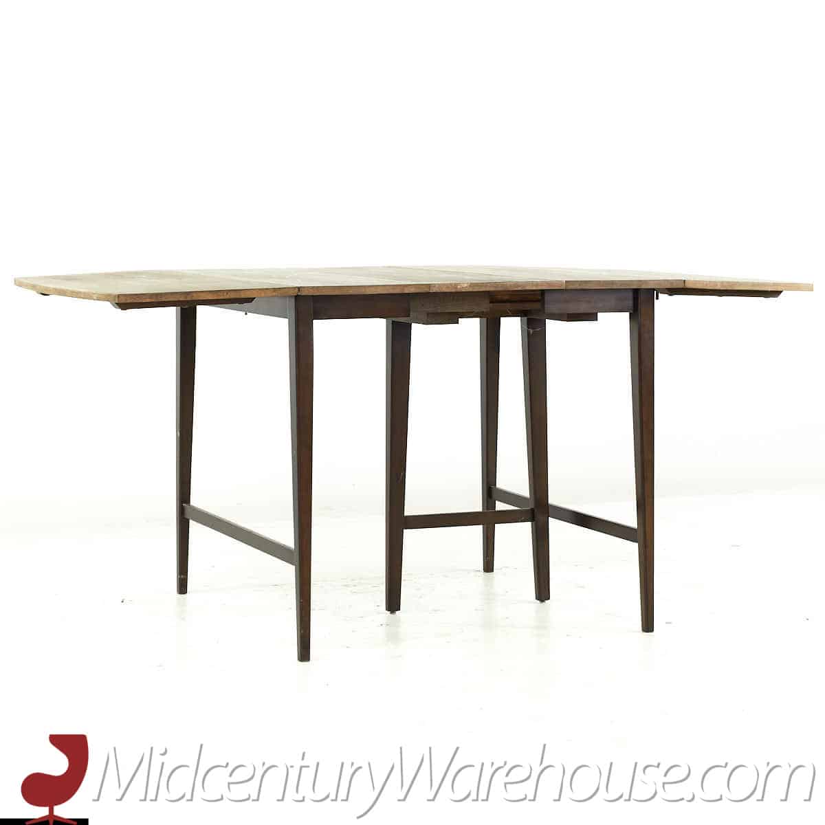 Paul Mccobb Mid Century Drop Leaf Dining Table with 3 Leaves