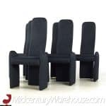 Pierre Cardin Mid Century Armless Dining Chairs - Set of 6