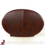 Skovmand & Andersen Mid Century Rosewood Expanding Dining Table with 2 Leaves