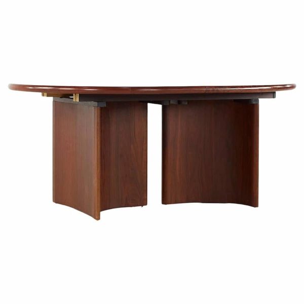 skovmand & andersen mid century rosewood expanding dining table with 2 leaves