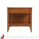 Broyhill Brasilia Mid Century Walnut and Brass Nightstand