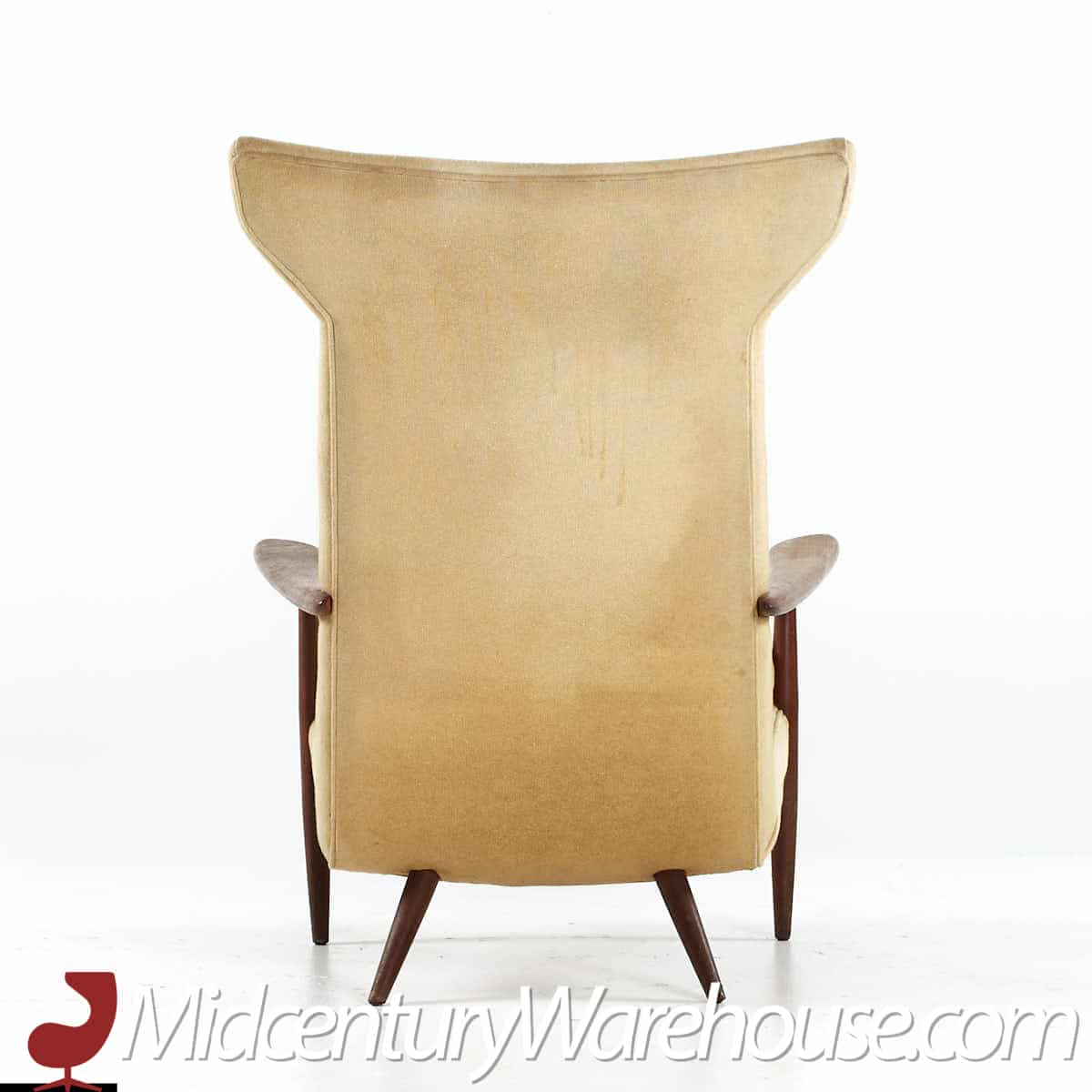 George Nakashima for Widdicomb Mid Century #257-w Wing Back Lounge Chair
