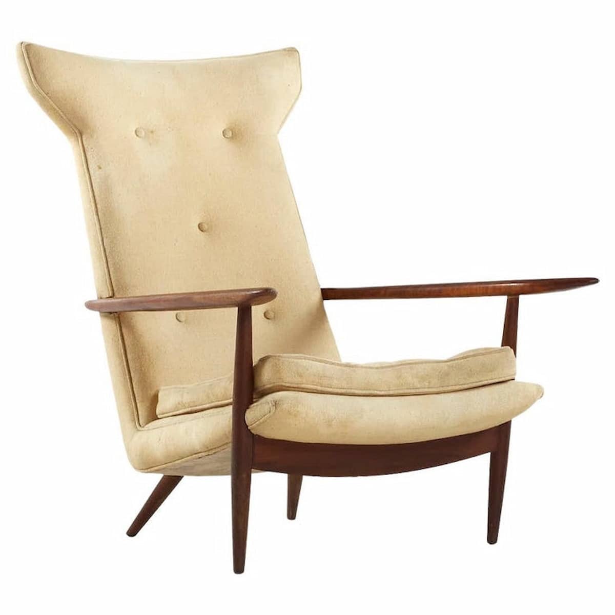 George Nakashima for Widdicomb Mid Century #257-w Wing Back Lounge Chair