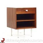 George Nelson for Herman Miller Mid Century Rosewood Thin Edge Nightstands - Pair