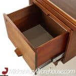 Jens Risom Mid Century Walnut and Formica Executive Desk