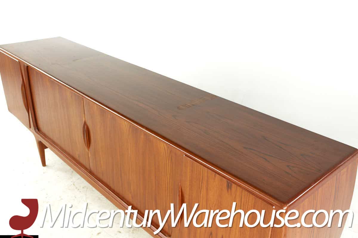 Johannes Andersen for Uldum Mid Century Teak Buffet and Hutch