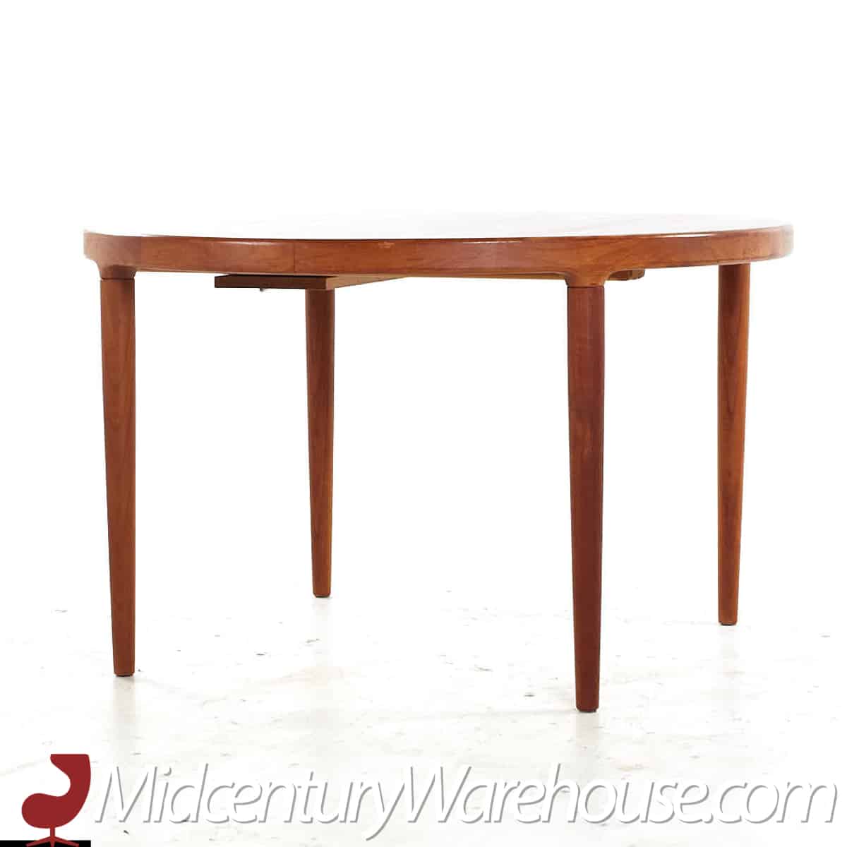 Kofod Larsen Mid Century Danish Teak Expanding Dining Table with 3 Leaves
