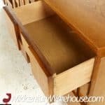 Lane Staccato Mid Century Oak Brutalist Lowboy Dresser