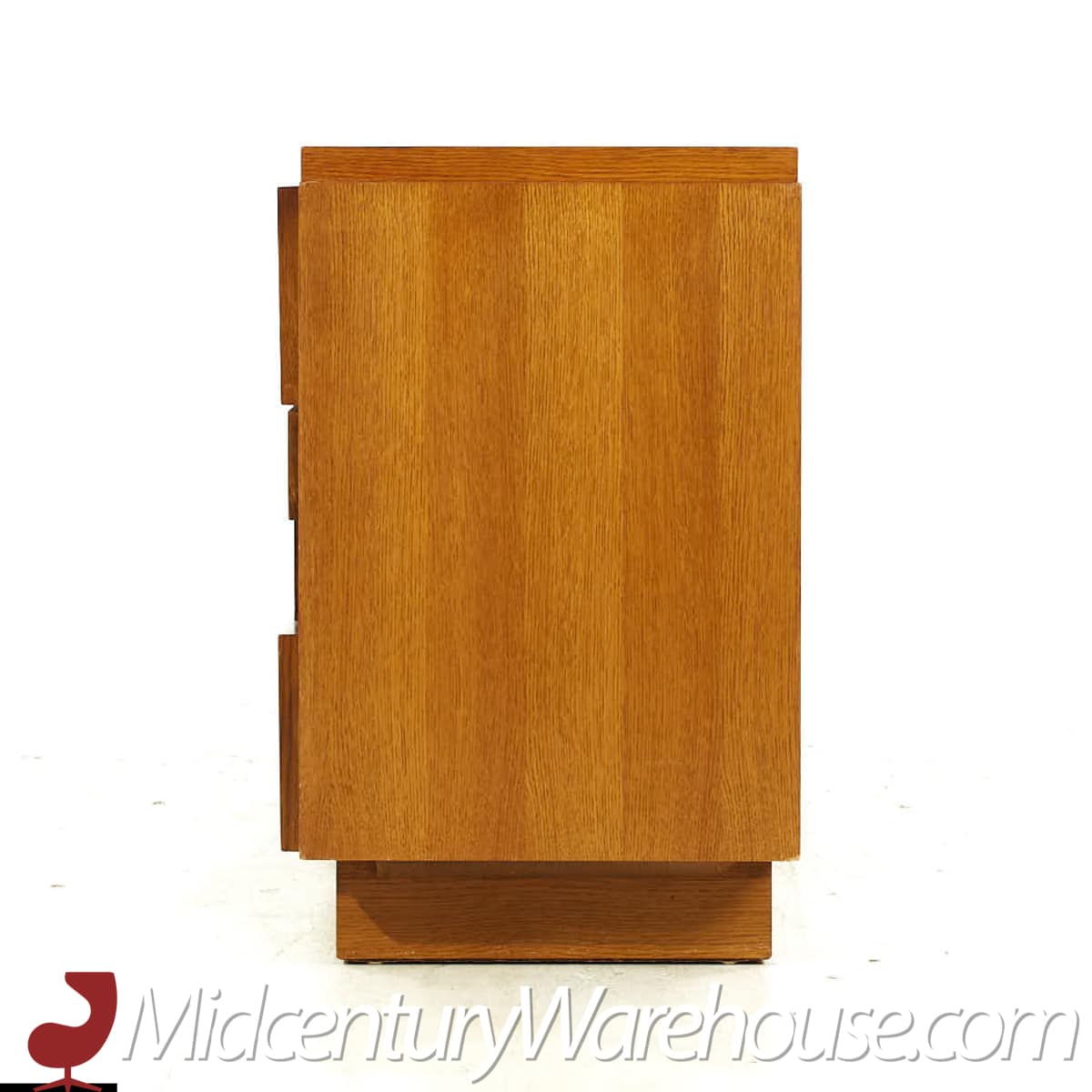 Lane Staccato Mid Century Oak Brutalist Lowboy Dresser