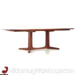 Niels Moller Style Mid Century Teak Expanding Dining Table with 2 Leaves