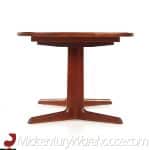 Niels Moller Style Mid Century Teak Expanding Dining Table with 2 Leaves