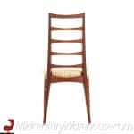 Niels Otto Møller for Koefoeds Hornslet Mid Century Danish Teak Ladder Back Dining Chairs - Set of 6